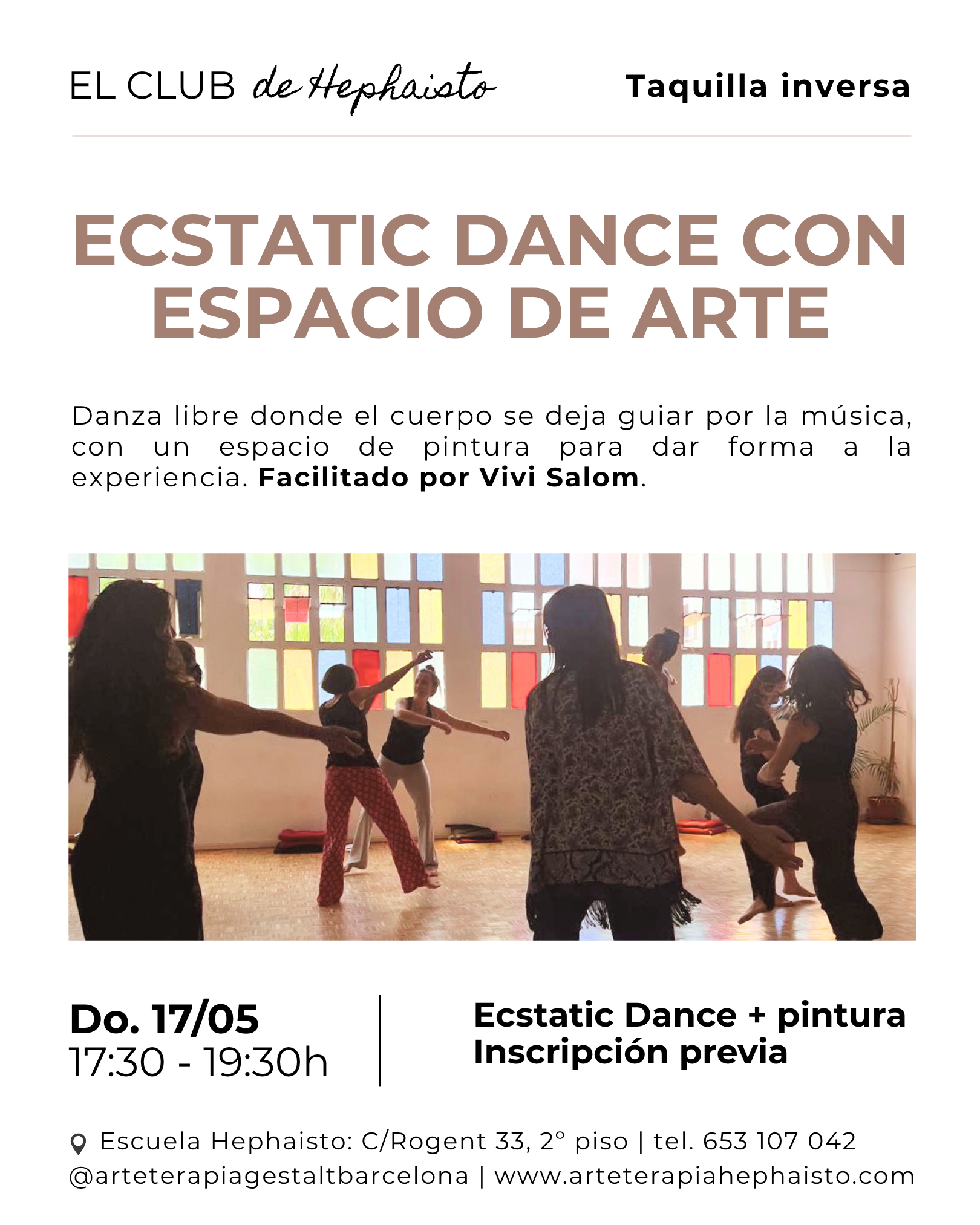 El Club de Hephaisto Mayo Vivi Salom Ecstatic Dance