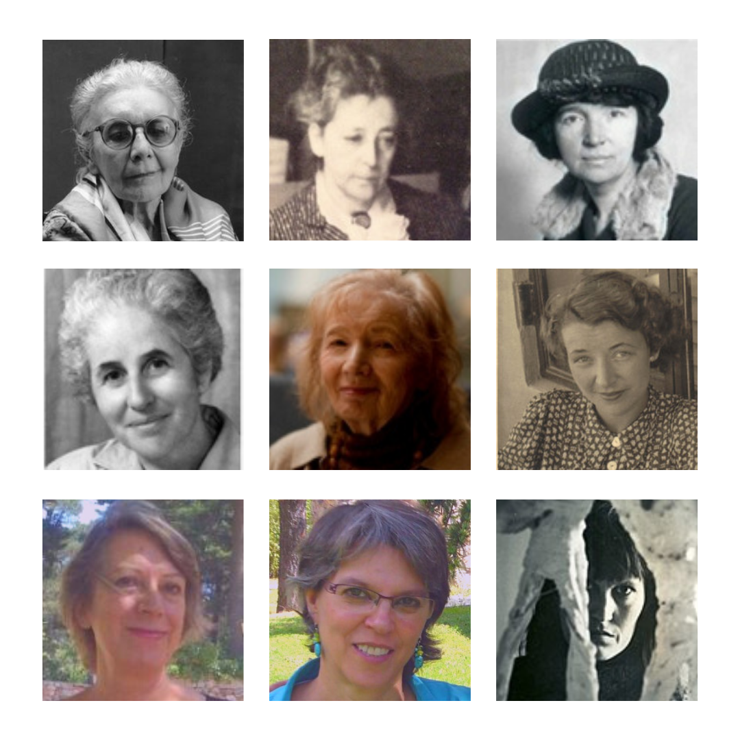 Mujeres que abrieron camino en la arteterapia: Nise Da Silveira, Florence Cane, Edith Kramer,Margaret Naumburg, Joyce Laing, Elinor Ulman, Elvira Gutierrez Rodríguez, Katharina Widmer, Noemí Martínez Díez.