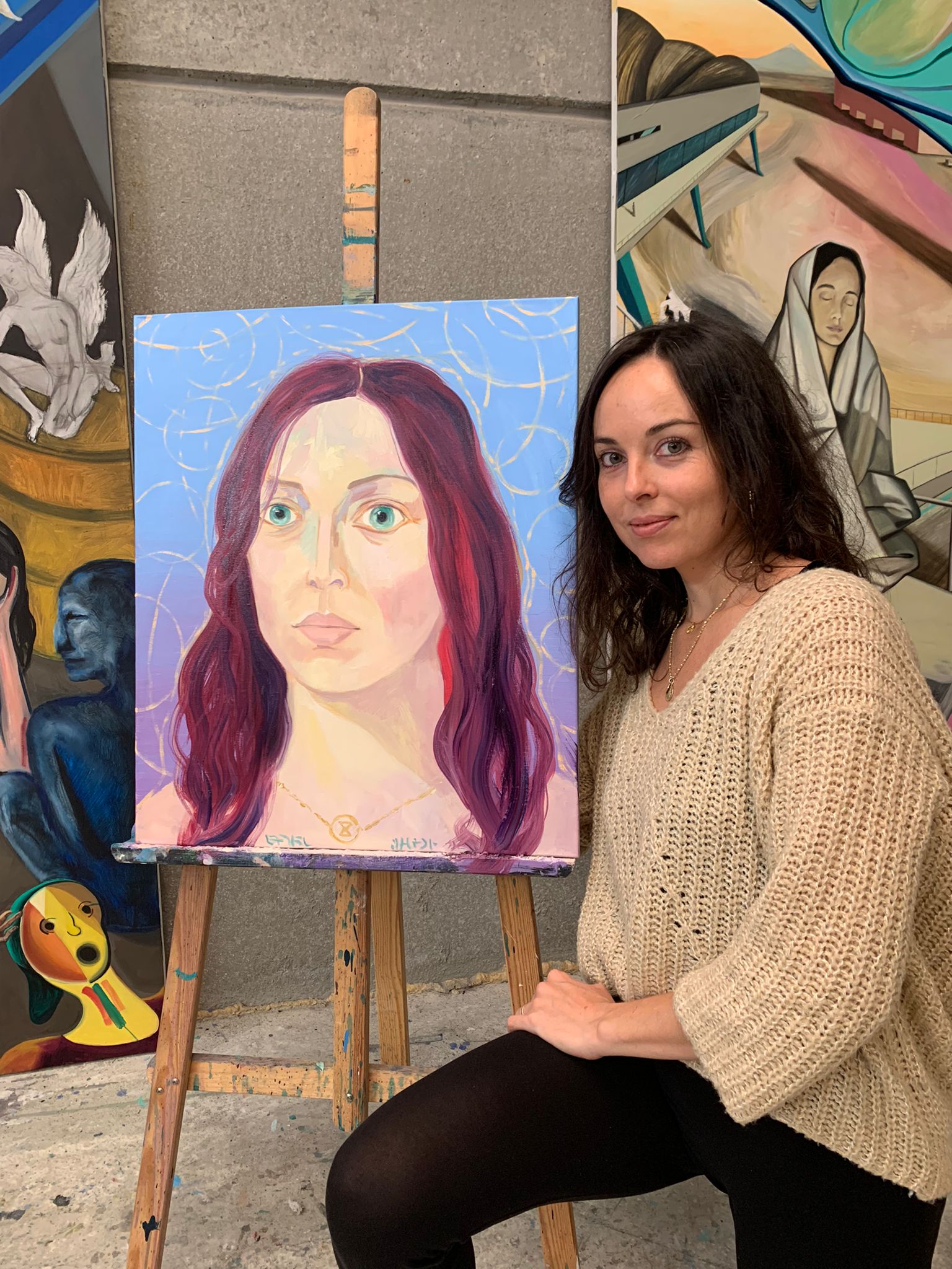 Pintura de Retratos del Ser por Javier Melguizo